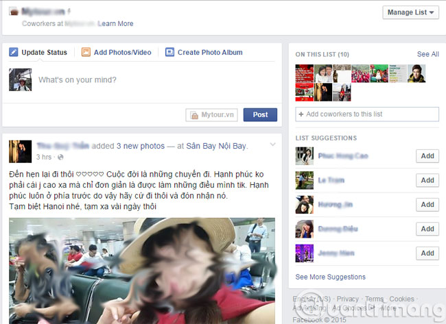 Bảng tin trong nhóm