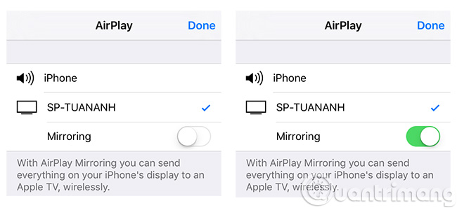 Trình chiếu, quay màn hình iPhone trên máy tính
