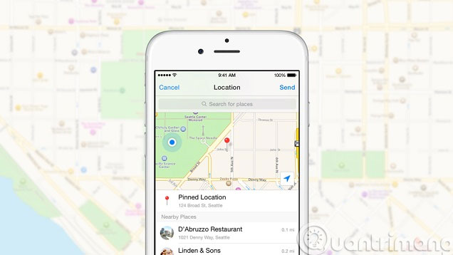 Chia sẻ địa điểm Chia sẻ địa điểm