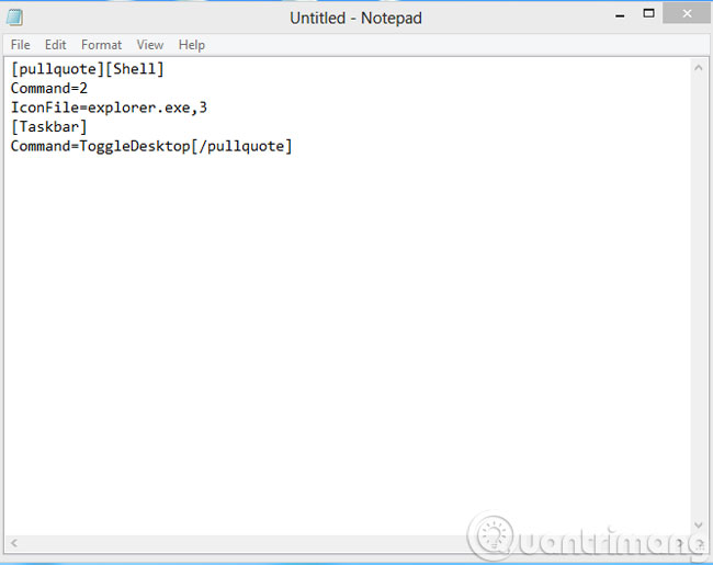 Copy đoạn mã vào Notepad Copy đoạn mã vào Notepad