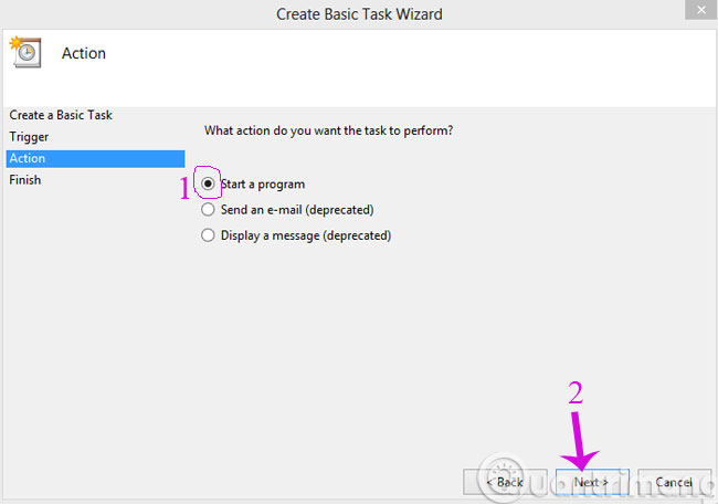 Start a program Start a program