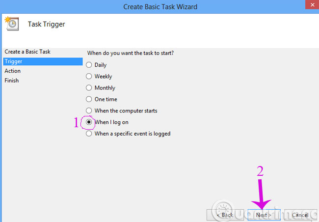 When I log on When I log on
