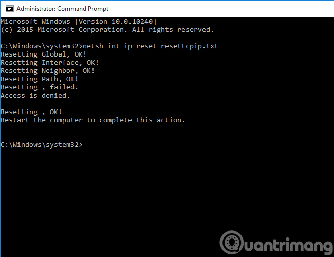 Gõ lệnh trong Command Prompt Gõ lệnh