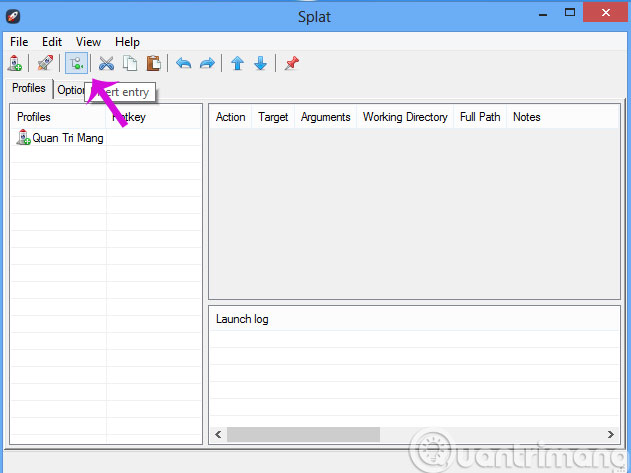 Click Insert Entry Click Insert Entry