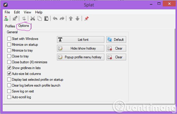Thiết lập cho Splat Thiết lập cho Splat