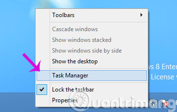 Chọn Task Manager