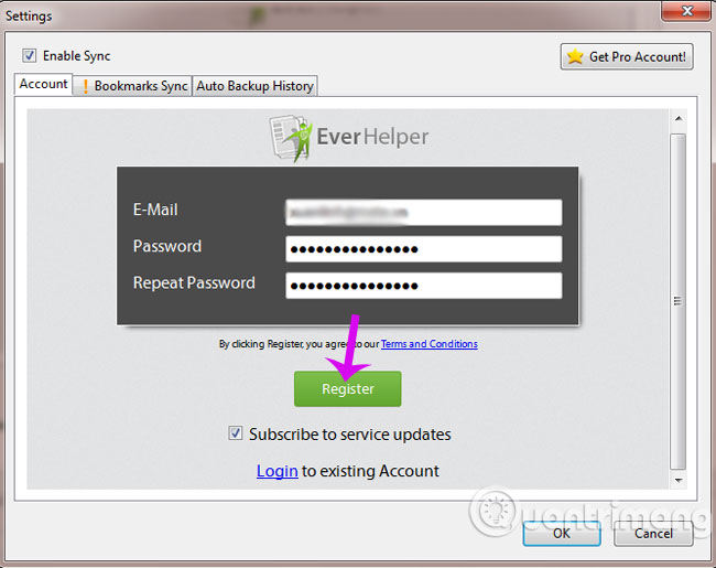 Đăng ký tài khoản