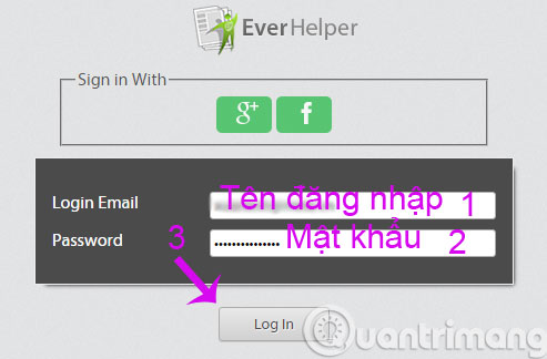 Đăng nhập tài khoản