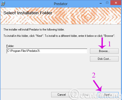 Chọn đường dẫn cho tập tin Chọn đường dẫn cho tập tin
