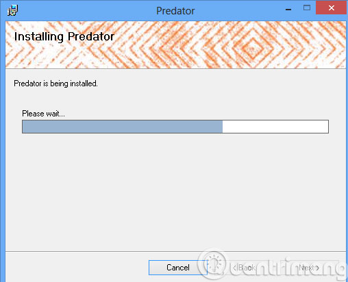 Quá trình cài đặt diễn ra Quá trình cài đặt diễn ra