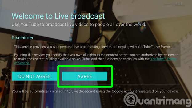 Bấm Agree Bấm Agree