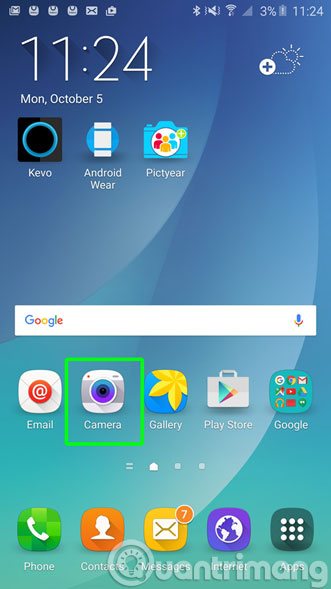 Kích hoạt ứng dụng camera Kích hoạt ứng dụng camera