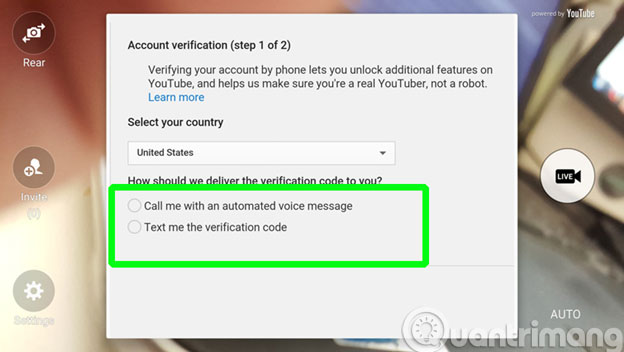 Chọn phương pháp xác minh 2 bước Chọn phương pháp xác minh 2 bước