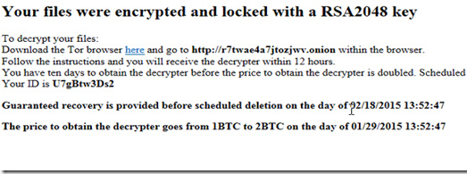 Thông báo của Hacker RSA2048