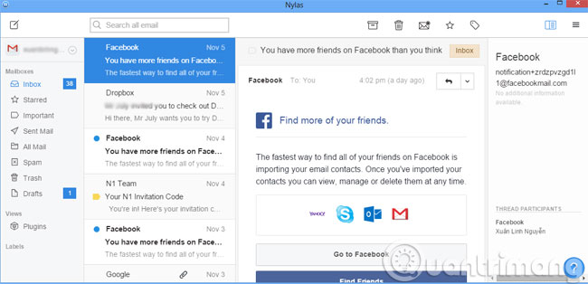 Giao diện N1 Giao diện N1