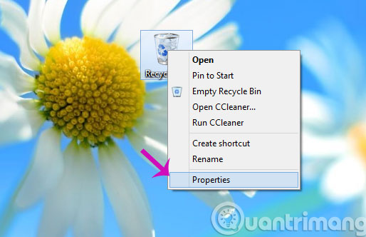 Chọn Properties Chọn Properties