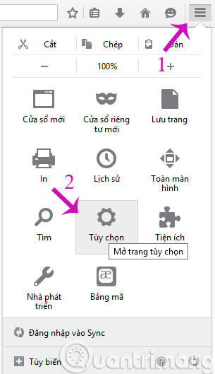 Chọn Tùy chọn Chọn Tùy chọn