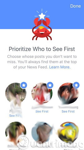 Sắp xếp thông tin trên News Feed