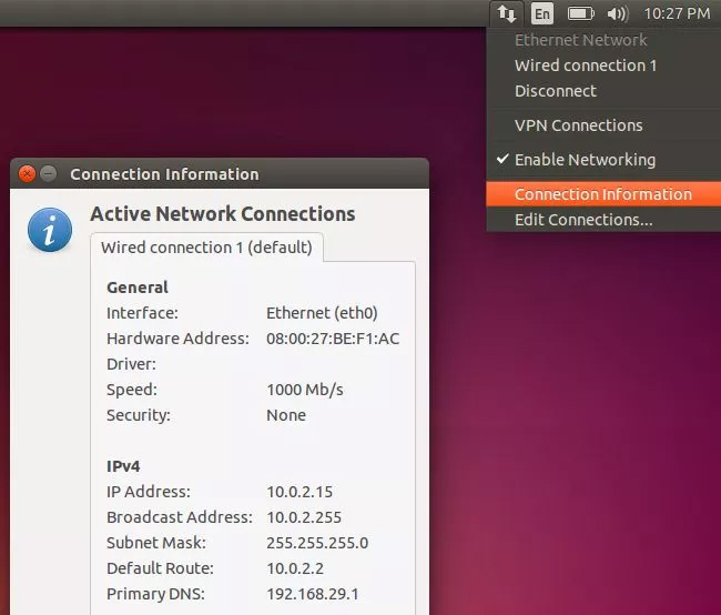 Xác định IP máy tính để bàn Linux IP -Linux