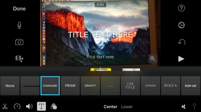 Select Play to preview your movie video