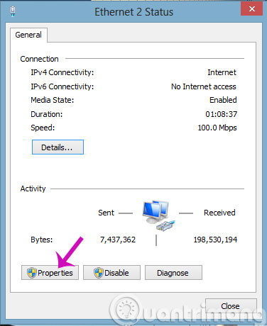 Nhấn Properties Nhấn Properties