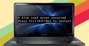 Khắc phục lỗi A disk read error occurred trên Windows