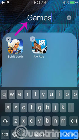 Làm sao để tạo mới, đổi tên, xóa thư mục trên iPhone/iPad?