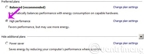Chọn High Performance Chọn High Performance