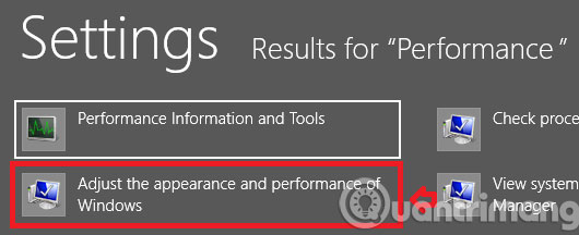 Vào mục Performance Vào mục Performance