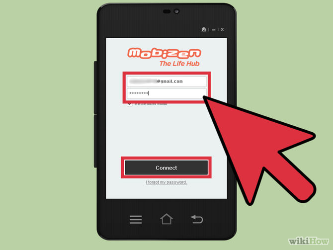 Đăng nhập mobizen máy tính