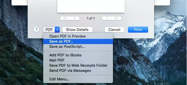 PDF Mac OS X