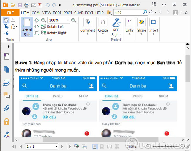 Mở file PDF cần thêm ghi chú