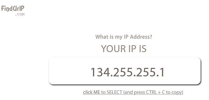 Tìm địa chỉ IP của bạn trên Websites IP