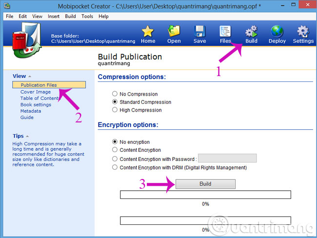 Nhấn Build Nhấn Build