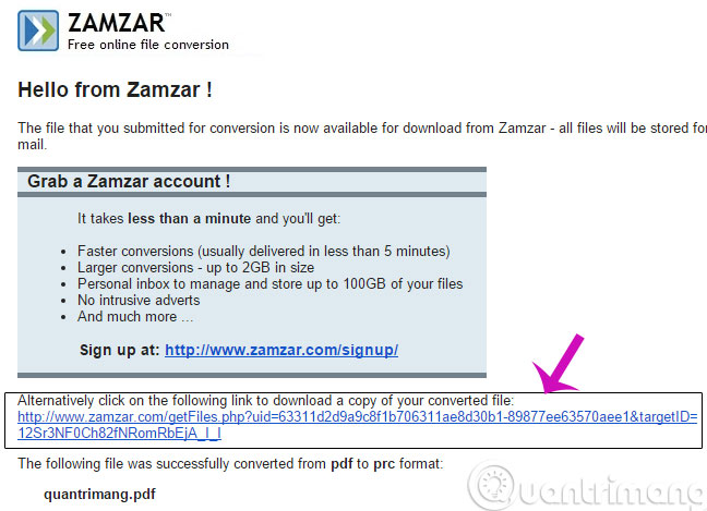 Tải file PRC về máy Tải file PRC về máy
