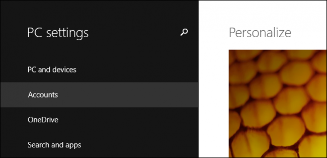  vào PC Setting, click sắm "Accounts".