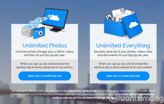 Gói lưu trữ miễn phí Gói lưu trữ miễn phí