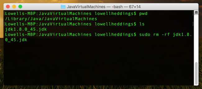 Gỡ Java JDK