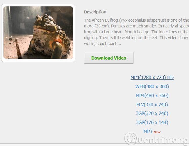 Chọn file YouTube HD để download, xem cho rõ Chọn độ phân giải
