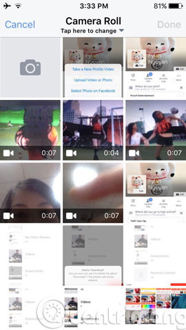 Chọn 1 video trong máy