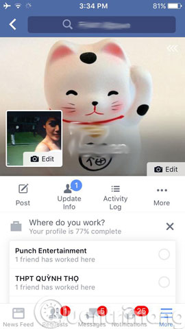 Ảnh đại diện sử dụng video