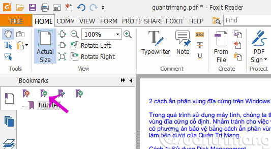 Làm Thế Nào Để Tạo Bookmark Cho File Pdf? - Sử Dụng Phần Mềm Foxit Reader