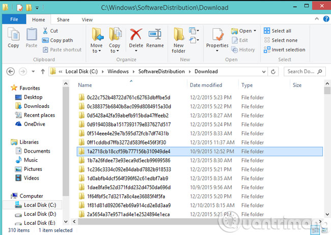 Xóa tất cả file trong mục Download
