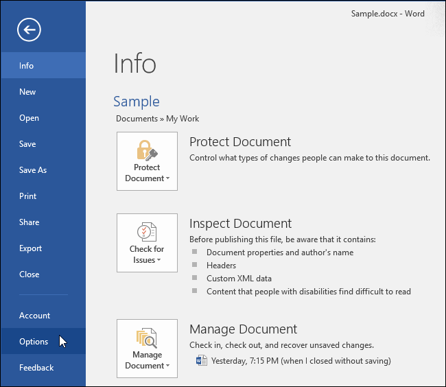 Click Option Click Option