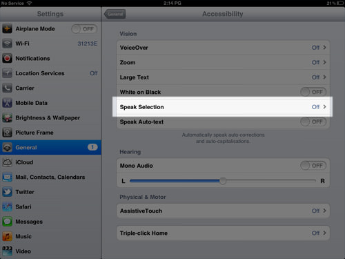 Kích hoạt tính năng Text-to-Speech trong iOS