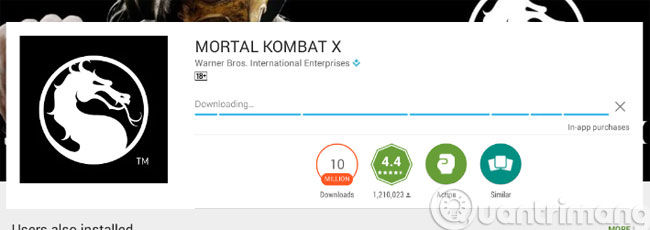 Quá trình cài đặt sẽ diễn ra