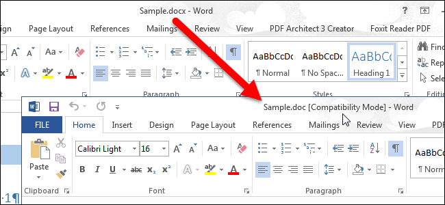 Chuyển Word 2013 sang 2010, 2007