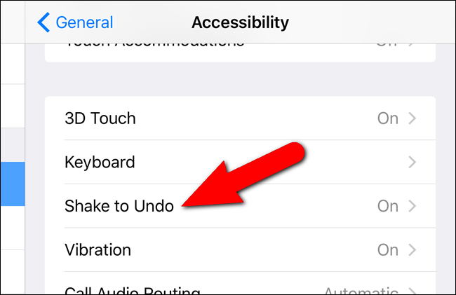Làm thế nào để tắt tính năng "lắc máy để Undo" trên iOS 9?