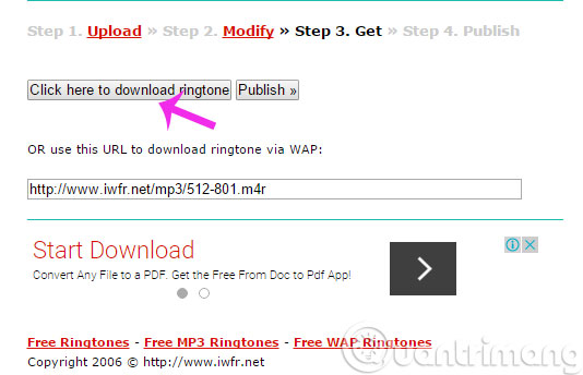 Tải nhạc chuông về máy tính