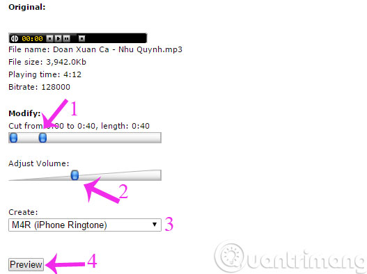 Các tùy chỉnh cho nhạc chuông